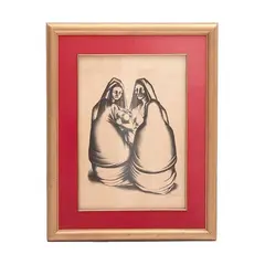 Sin título (mujeres charlando) by Francisco Dosamantes, Litografía 31 / 32, offered Jul 2023
