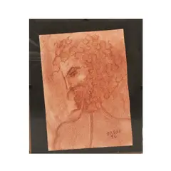 Untitled by Sofía Bassi, Sanguina sobre papel, offered Jul 2023