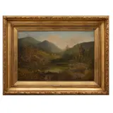 James Wallace, Paisaje montañoso, Óleo sobre tela