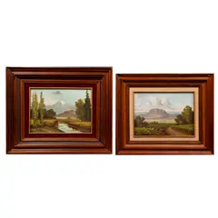 Eustaquio, Paisajes, Óleo sobre tela