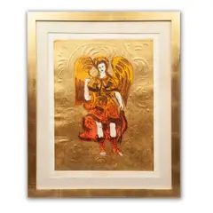 Arcángel San Rafael by Carmen Parra, Grabado y gofrado 1 / 50, offered Jul 2023