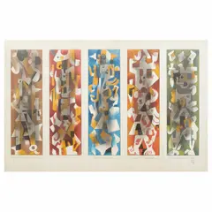 Leyendas Prehispánicas: by Carlos Mérida, Serigrafía 27 / 75, offered Jun 2023