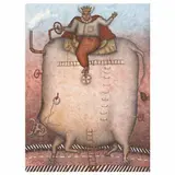 Maximino Javier, La vaca mecánica, de la suite La aventura de Belcebú, Litografía 20 / 100