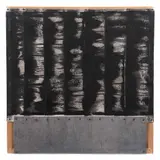 Perla Krauze, Memoria 9. J. A de la serie Improntas, 2015, Óleo sobre tela con placa de metal