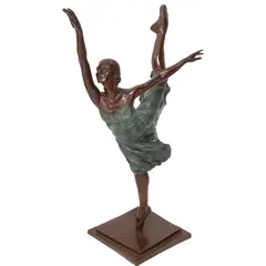 BAILARINA by Javier Villarreal, Bronce, patinado en tono marrón y azul, offered Jun 2023