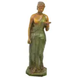 Hebe*, FRANCIA, SIGLO XX, Bronce, patinado policromo