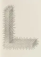 "Winkel" by Günther Uecker, 1972, Offsetlithografie auf Büttenkarton, sold Sep 2018