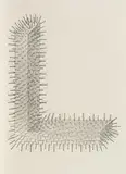 "Winkel" by Günther Uecker, 1972, Offsetlithografie auf Büttenkarton, sold Sep 2018