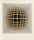 Victor Vasarely, Aus: "Vega", 1971, Farbserigrafie auf Karton