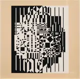 Victor Vasarely, Aus: "Cinetique", Serigrafie auf Velin