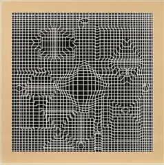 Biadan by Victor Vasarely, 1975, Farbserigrafie auf Karton, sold Sep 2018