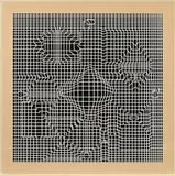 Victor Vasarely, Biadan, 1975, Farbserigrafie auf Karton