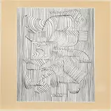 Victor Vasarely, Gordium, 1975, Farbserigrafie auf Karton