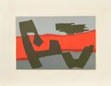 Fritz Winter, Vor Horizontalen, 1964, Farblithografie auf BFK RIVES (Wasserzeichen)