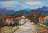 Dorfstraße im Tessin by Karl Hofer, Um 1928/nach 1940, Öl auf Leinwand, sold May 2019