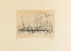 Otto Eglau, Auktion 414, Los 598, 1968, Radierung auf leichtem Büttenkarton