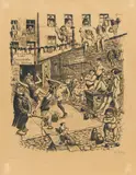 Heinrich Zille, Auktion 414, Los 517, 1924, Lithografie auf gelblich-grauem Bütten
