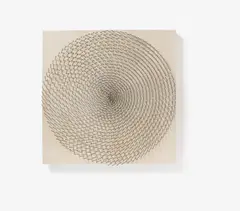 Günther Uecker, Auktion 411, Los 273, 1972, Eingeschlagene Nägel auf Holzplatte, mit Leinen überzogen