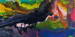 Gerhard Richter, Flow, 2013, on DIASEC mounted chromogenic-print on aluminium composite panel; unframed