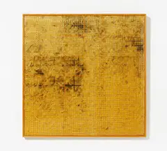 Rolf Glasmeier, Auktion 414, Los 643, 1974/76, Holzkasten mit Plastikfolie mit Drahtgitter, Federn, Holzleisten und s/w Fotografien