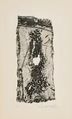Ohne Titel (Aus: "Atischa") by Emil Schumacher, 1959, Aquatintaradierung auf Velin, sold Sep 2018