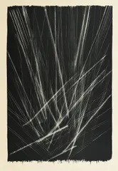 L 135-2 by Hans Hartung, 1965, Lithografie auf BFK (Wasserzeichen), sold Sep 2019