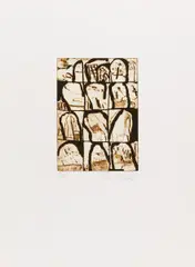 21/1972 by Emil Schumacher, 1972, Farbige Aquatintaradierung auf Velin, sold Sep 2018