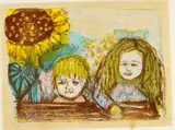 Otto Dix, Auktion 411, Los 17, 1966, Farblithografie auf VAN GELDER ZONEN (Wasserzeichen)