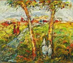 Auktion 414, Los 911 by Bernd Schwarzer, Öl auf Leinwand, sold Jun 2018