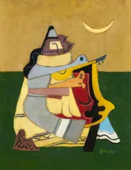 Auktion 419, Los 73 by Otto Ritschl, Ca. 1927, Öl auf Karton, sold Nov 2018