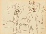 August Macke, Auktion 414, Los 467, 1913, Tusche auf Velin