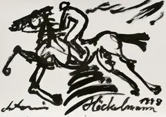Antonius Hoeckelmann, Auktion 442, Los 1270, 1981/1998, Jeweils: Tusche auf Papier