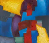 Auktion 411, Los 300 by Fritz Winter, 1966, Öl auf Leinwand, sold May 2018