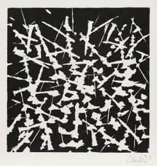 Uecker - Stigma by Günther Uecker, 1997, Aquatinta auf Velin, sold Sep 2018