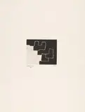 Eduardo Chillida, Auktion 414, Los 574, 1970, Aquatintaradierung auf aufgewalztem Japan auf ARCHES FRANCE (Wasserzeichen)
