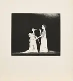 David Hockney, Old Rinkrank threatens the Princess, 1969, Radierung auf Bütten