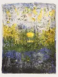 Auktion 411, Los 307 by Zao Wou-ki, 1955, Farblithografie auf BFK RIVES (Wasserzeichen), sold May 2018