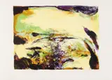 Auktion 414, Los 1035 by Zao Wou-ki, 1973, Farblithografie auf ARCHES FRANCE (Wasserzeichen), sold Jun 2018