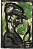 Der Trinker by Christian Rohlfs, Gouache auf Velin, sold Aug 2018