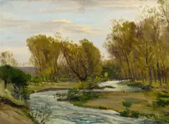 Auktion 425, Los 504 by Fritz von Wille, Öl auf Karton, sold Jan 2019