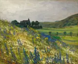 Sommerliche Blumenwiese bei Daun by Fritz von Wille, Öl auf Leinwand, sold May 2018