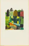 Paul Klee, Auktion 414, Los 461, 1914/1920, Farbige Faksimile-Lithografie auf Maschinenbütten