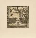 Heinrich Vogeler, Um Mittag, 1899, Radierung auf Velin