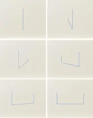 Ohne Titel by Fred Sandback, 1975, Serie von 6 Lithografien auf Bütten, sold Oct 2018