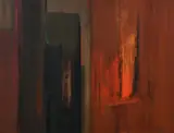 Hans Otto Müller-Erbach, Ohne Titel, 1961, Öl auf Karton. Auf Hartfaserplatte aufgezogen