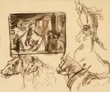 Cecil Crosley Bell, Horse Study