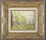 F. de Forrest Schook, Summer Landscape, Oil on board