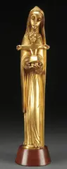 The Madonna and Child by Jean Lambert-Rucki, Gilt bronze, offered May 2012