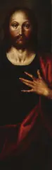 Christ as Salvator Mundi by Artus Wolffort, circa 1630, Oil on oak panel (a fragment), offered May 2012