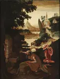 Joachim Patinir, The Penitent Saint Jerome, Oil on wood panel
